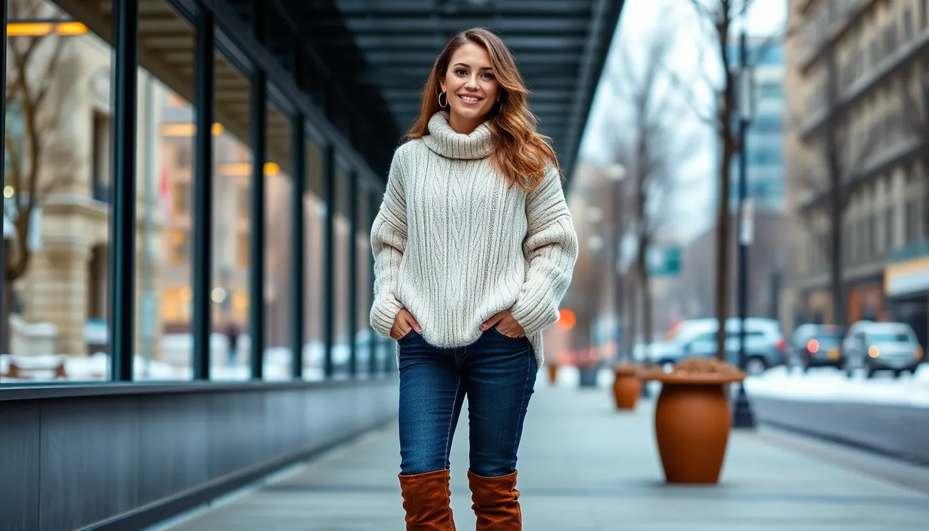 15 Chic Brown Knee High Boots Outfit Ideas for Winter 2025 4 15 Chic Brown Knee High Boots Outfit Ideas for Winter 2025 3