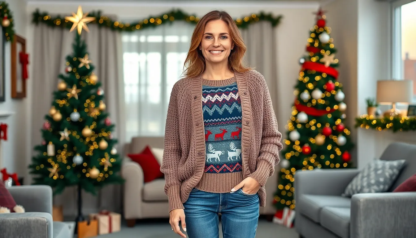 25 Cozy Christmas Outfit Ideas for Women: Casual Holiday Style Guide 2025 4 25 Cozy Christmas Outfit Ideas for Women: Casual Holiday Style Guide 2025 3