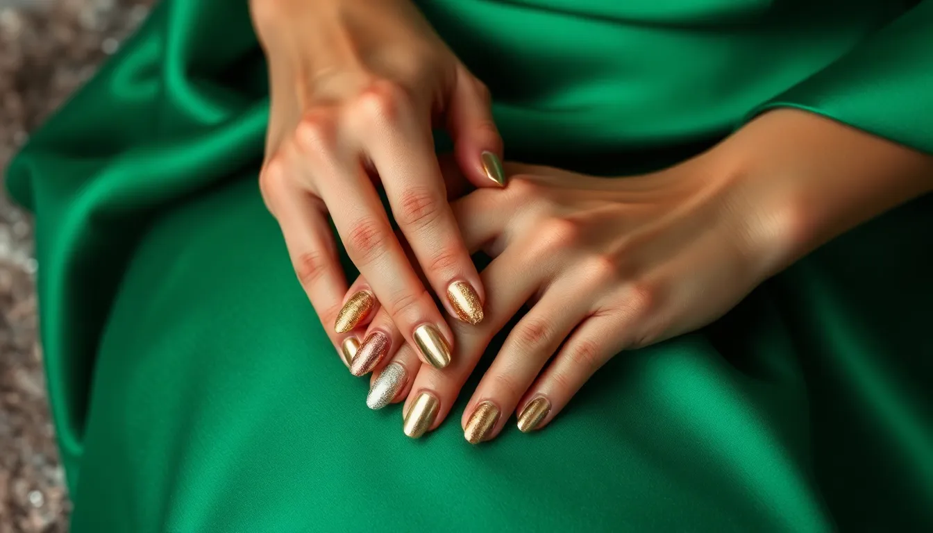 10 Best Nail Colors for Emerald Green Dress That Look Absolutely Stunning 4 10 Best Nail Colors for Emerald Green Dress That Look Absolutely Stunning 3