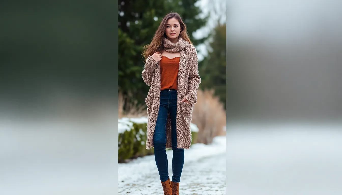 15 Chic Off the Shoulder Top Outfit Winter Looks to Stay Stylish & Warm 3