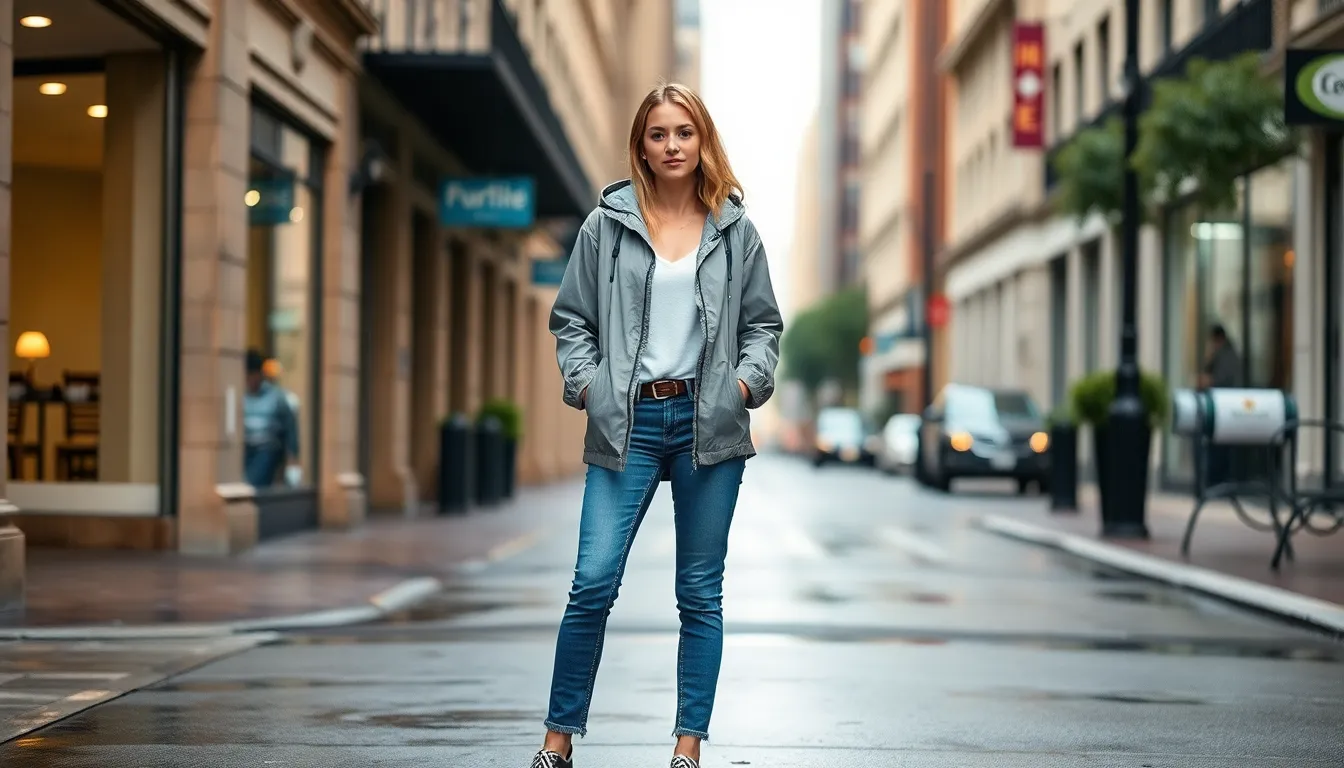 15 Chic Summer Rainy Day Outfit Ideas for Effortless Street Style 4 15 Chic Summer Rainy Day Outfit Ideas for Effortless Street Style 3