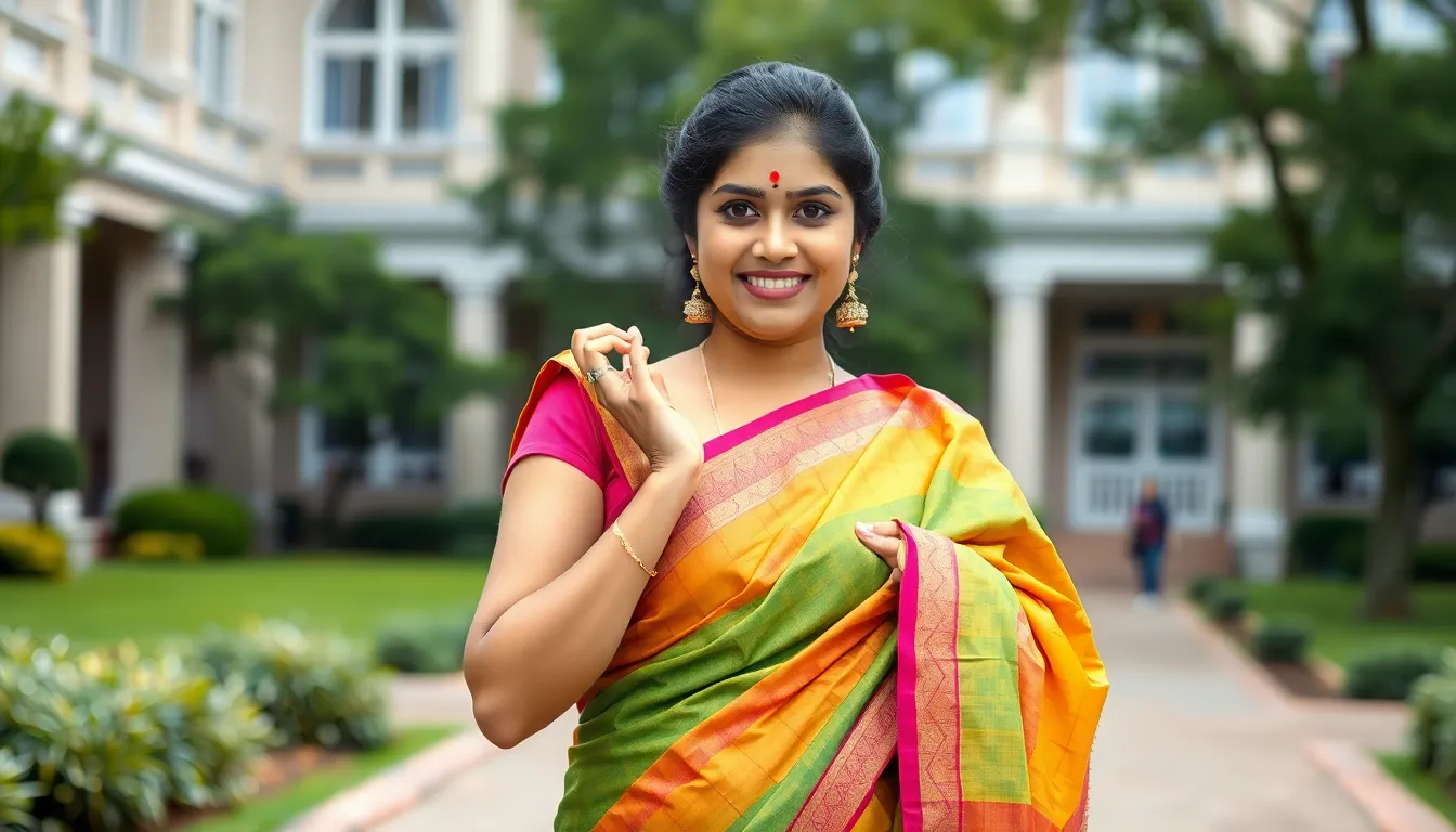 Traditional Day Outfit for College Saree: Complete Style Guide for Students 4 Traditional Day Outfit for College Saree: Complete Style Guide for Students 3