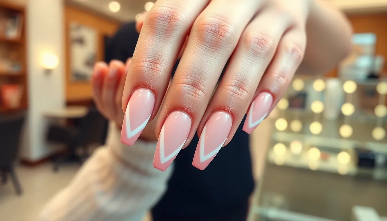 50+ Stunning Acrylic Nail Designs French Tip Ideas That'll Make You Ditch Basic Manis 5