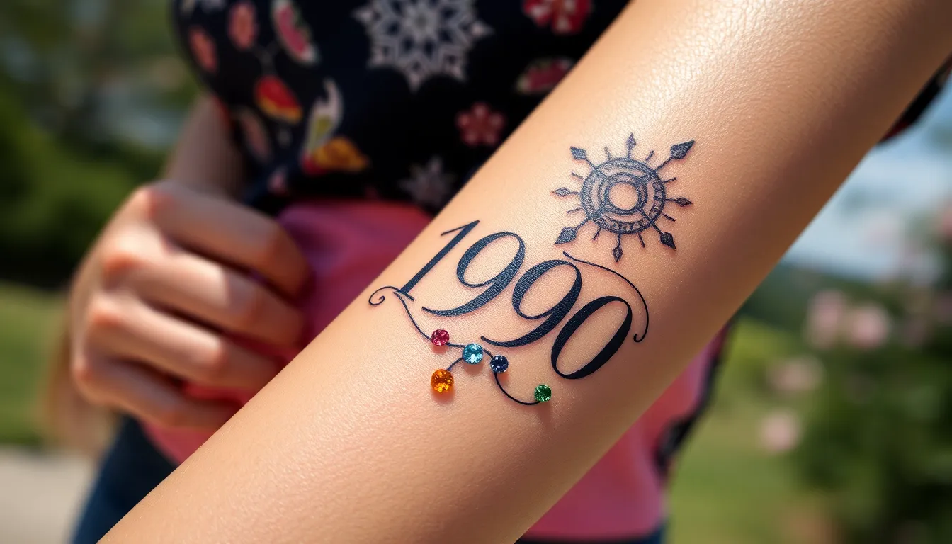 50+ Stunning Birth Year Tattoo Ideas for Women: From Minimalist to Bold Designs 6 50+ Stunning Birth Year Tattoo Ideas for Women: From Minimalist to Bold Designs 5