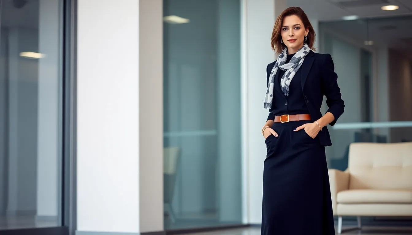Professional Black Maxi Skirt Outfits for Work: 15 Chic Office Styling Ideas 6 Professional Black Maxi Skirt Outfits for Work: 15 Chic Office Styling Ideas 5