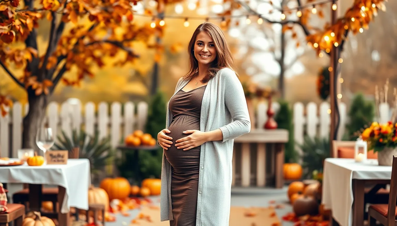 Fall Baby Shower Outfit Ideas for Mom: Stylish & Comfortable Maternity Looks 6 Fall Baby Shower Outfit Ideas for Mom: Stylish & Comfortable Maternity Looks 5