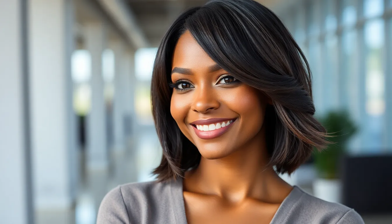 25 Gorgeous Relaxed Hair Styles for Black Women That'll Transform Your Look 5