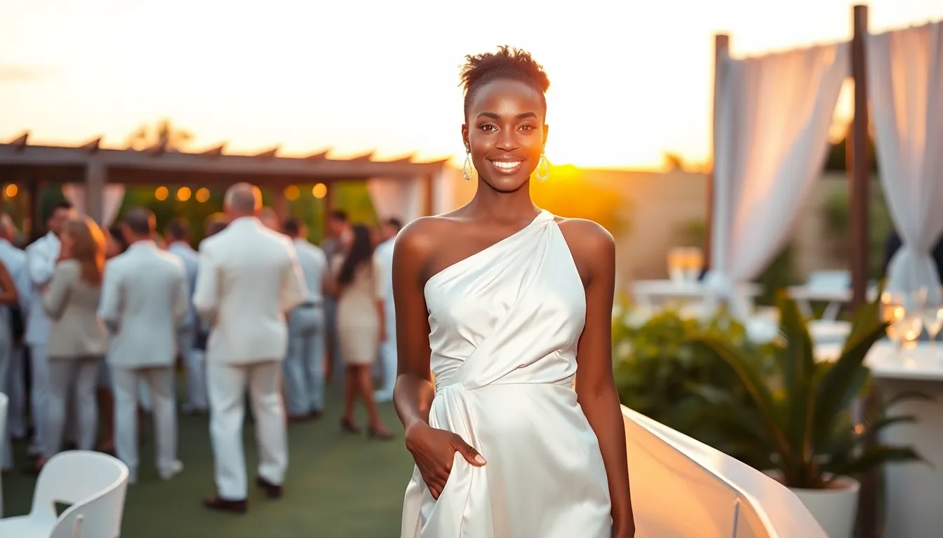 25 Stunning All White Party Outfits for Black Women That Turn Heads 8 25 Stunning All White Party Outfits for Black Women That Turn Heads 7