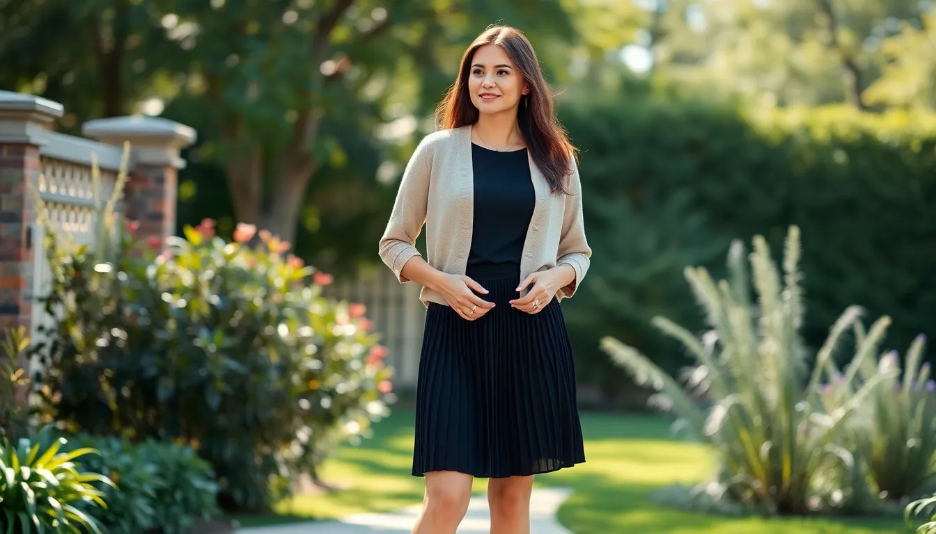 15 Chic Black Pleated Skirt Outfits for Effortless Summer Casual Style 8 15 Chic Black Pleated Skirt Outfits for Effortless Summer Casual Style 7