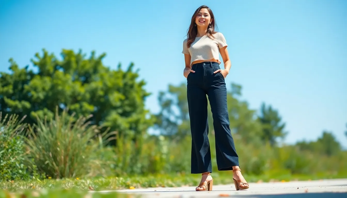 25 Chic Black Wide Leg Jeans Outfit Summer Ideas That'll Keep You Cool & Stylish 8 25 Chic Black Wide Leg Jeans Outfit Summer Ideas That'll Keep You Cool & Stylish 7