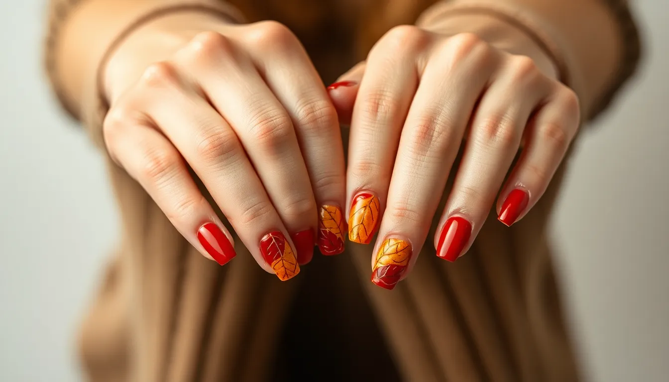 15 Easy Fall Nail Designs for Beginners (Step-by-Step Tutorial) 8 15 Easy Fall Nail Designs for Beginners (Step-by-Step Tutorial) 7