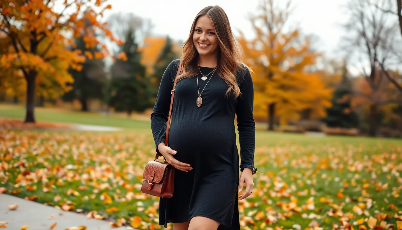Fall Baby Shower Outfit Ideas for Mom: Stylish & Comfortable Maternity Looks 8 Fall Baby Shower Outfit Ideas for Mom: Stylish & Comfortable Maternity Looks 7