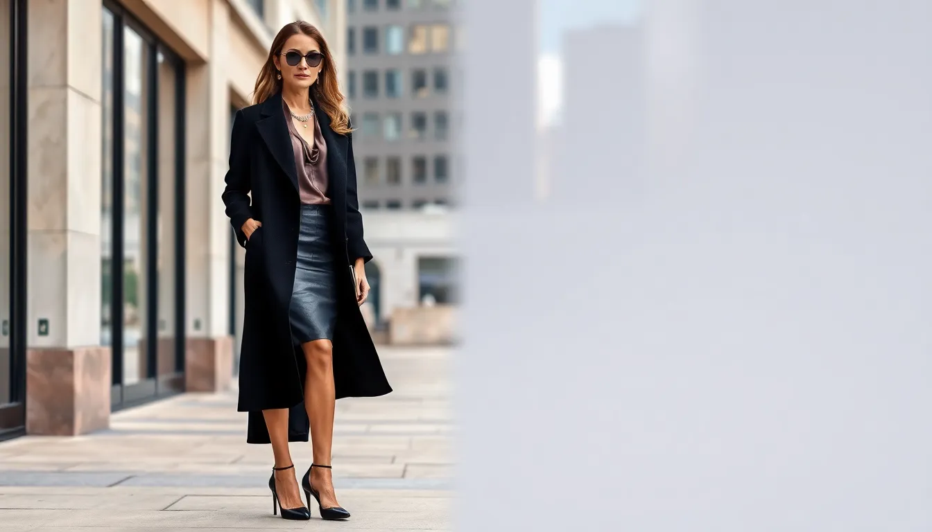 10 Classy Long Black Coat Outfit Ideas for Winter That Look Effortlessly Chic 8 10 Classy Long Black Coat Outfit Ideas for Winter That Look Effortlessly Chic 7