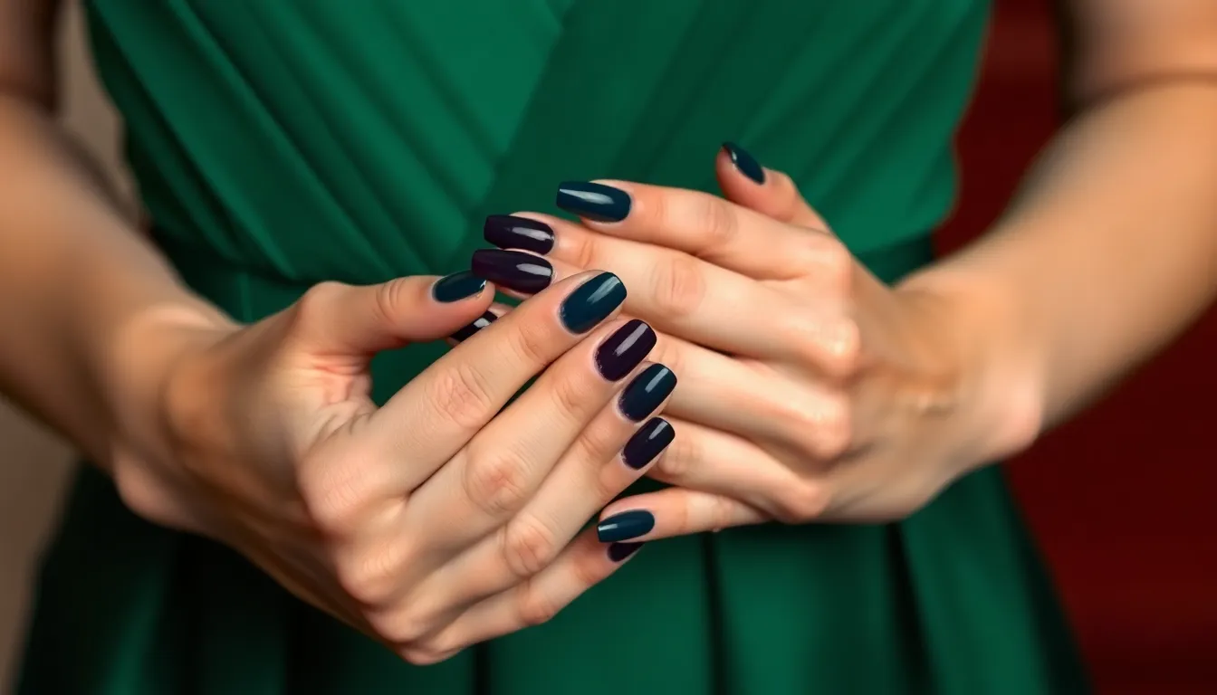 10 Best Nail Colors for Emerald Green Dress That Look Absolutely Stunning 8 10 Best Nail Colors for Emerald Green Dress That Look Absolutely Stunning 7