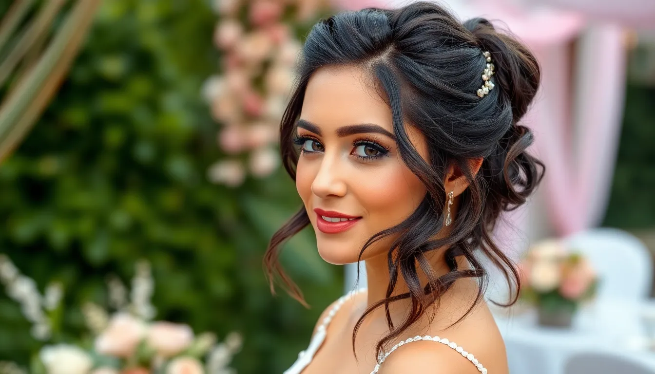 25 Stunning Short Hairstyles for Wedding Guests That'll Make You Look Amazing 8 25 Stunning Short Hairstyles for Wedding Guests That'll Make You Look Amazing 7