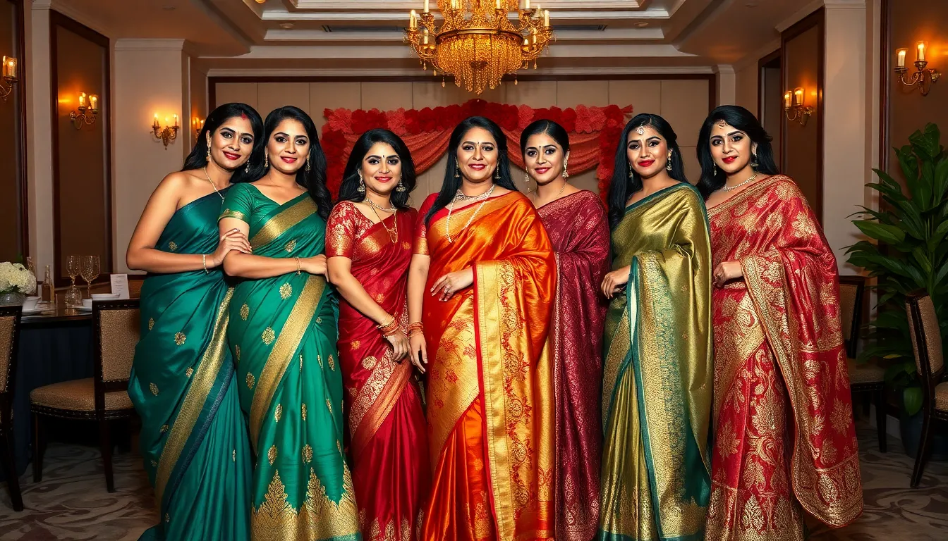 25 Stylish Sarees Party Wear Fashion Styles That'll Make You The Center of Attention 8 25 Stylish Sarees Party Wear Fashion Styles That'll Make You The Center of Attention 7