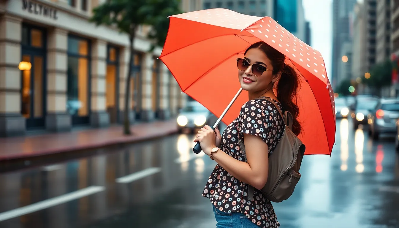 15 Chic Summer Rainy Day Outfit Ideas for Effortless Street Style 8 15 Chic Summer Rainy Day Outfit Ideas for Effortless Street Style 7