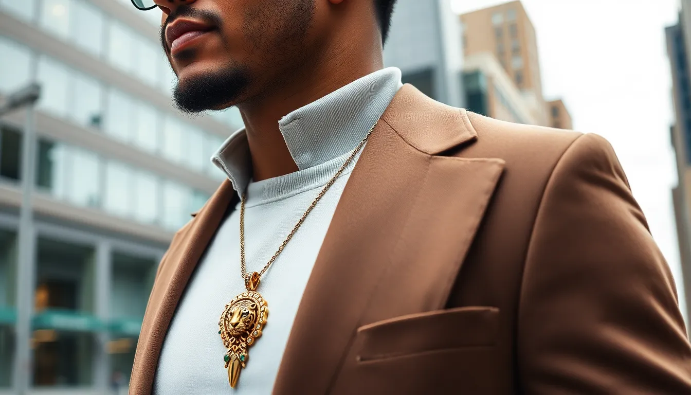 Tiger Nail Pendant Designs for Men: Bold Symbols of Strength & Style 7