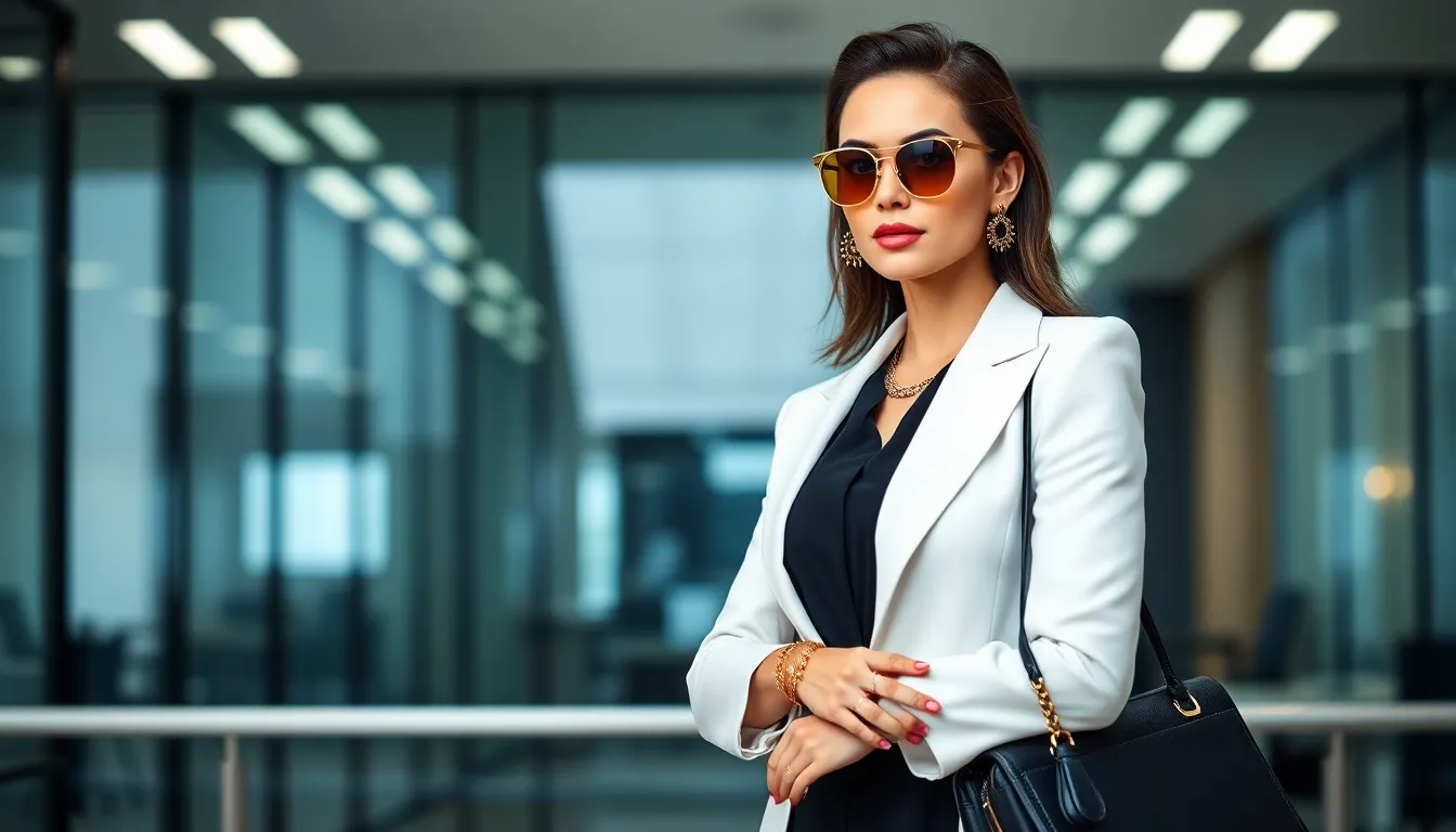 25 Chic Black and White Office Outfits for Women That Command Respect 9