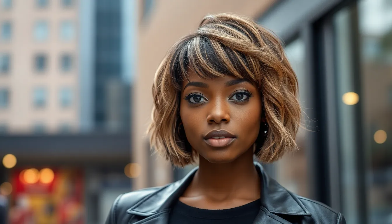 20 Stunning Bob with Bangs Styles for Black Women That'll Transform Your Look 10 20 Stunning Bob with Bangs Styles for Black Women That'll Transform Your Look 9