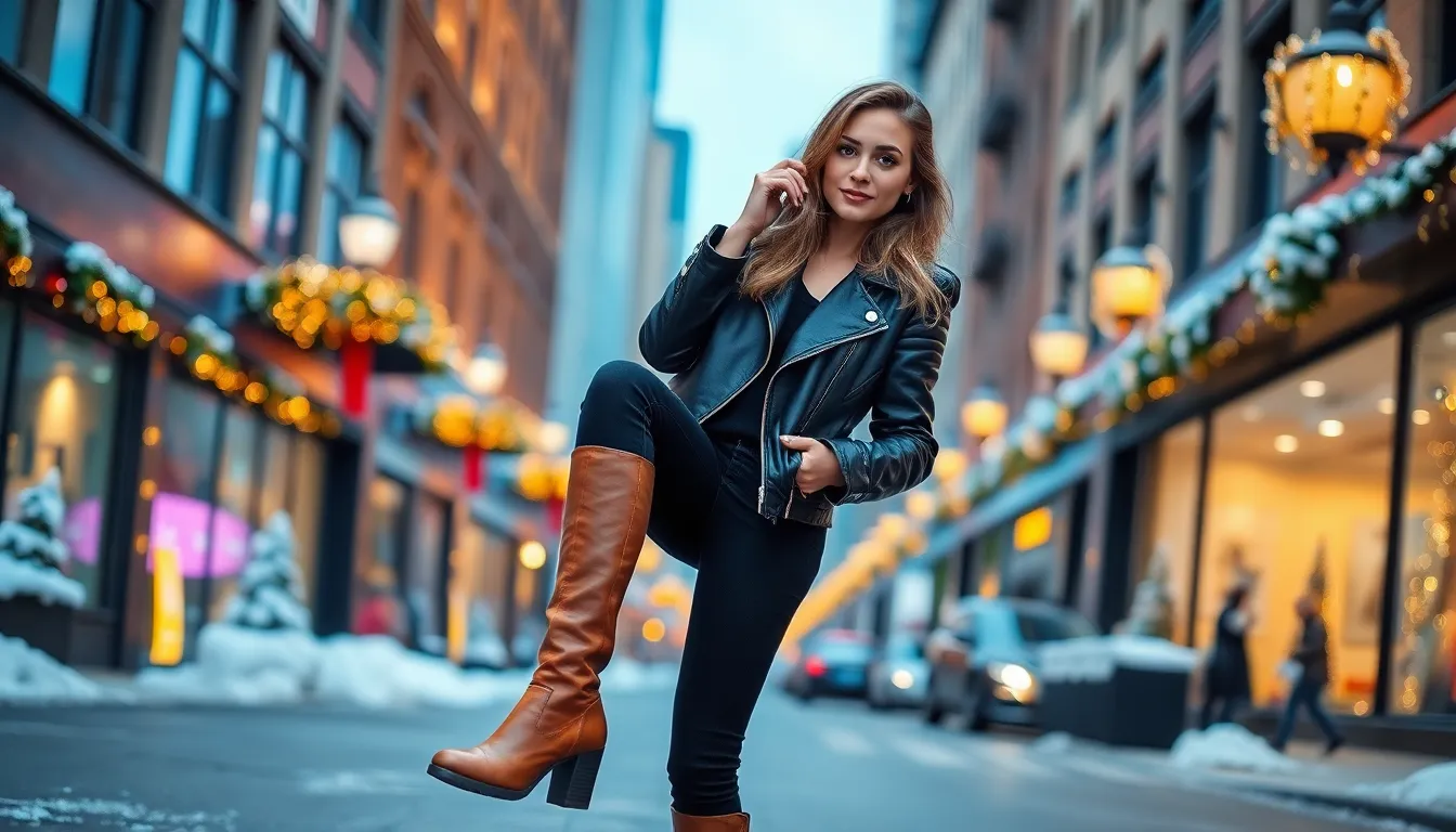 15 Chic Brown Knee High Boots Outfit Ideas for Winter 2025 10 15 Chic Brown Knee High Boots Outfit Ideas for Winter 2025 9