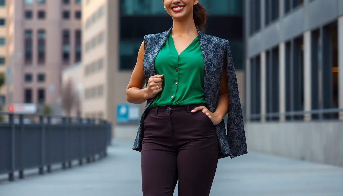 50+ Dark Brown Pants Outfit Ideas for Women: From Office to Weekend Style 9