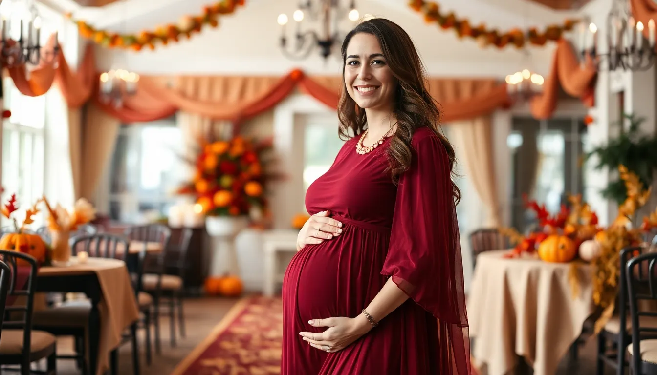 Fall Baby Shower Outfit Ideas for Mom: Stylish & Comfortable Maternity Looks 10 Fall Baby Shower Outfit Ideas for Mom: Stylish & Comfortable Maternity Looks 9