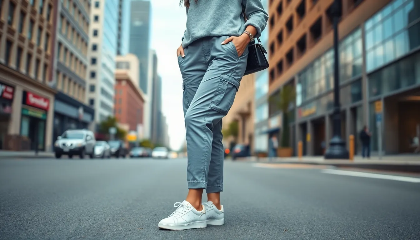 25 Stylish Gray Cargo Pants Outfits for Women That Actually Look Chic 9