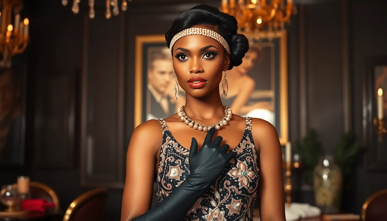 Great Gatsby Party Outfits for Black Women: 1920s Glam Style Guide 9