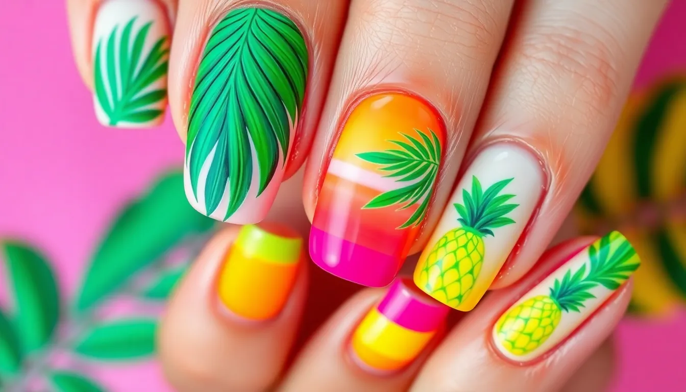 25 Simple Summer 2025 Nail Art Designs You Can DIY at Home 10 25 Simple Summer 2025 Nail Art Designs You Can DIY at Home 9