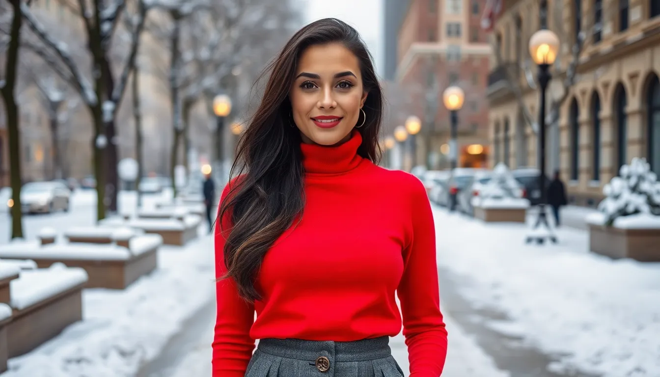 25 Stunning Red and Grey Outfits for Women That Turn Heads Every Time 10 25 Stunning Red and Grey Outfits for Women That Turn Heads Every Time 9