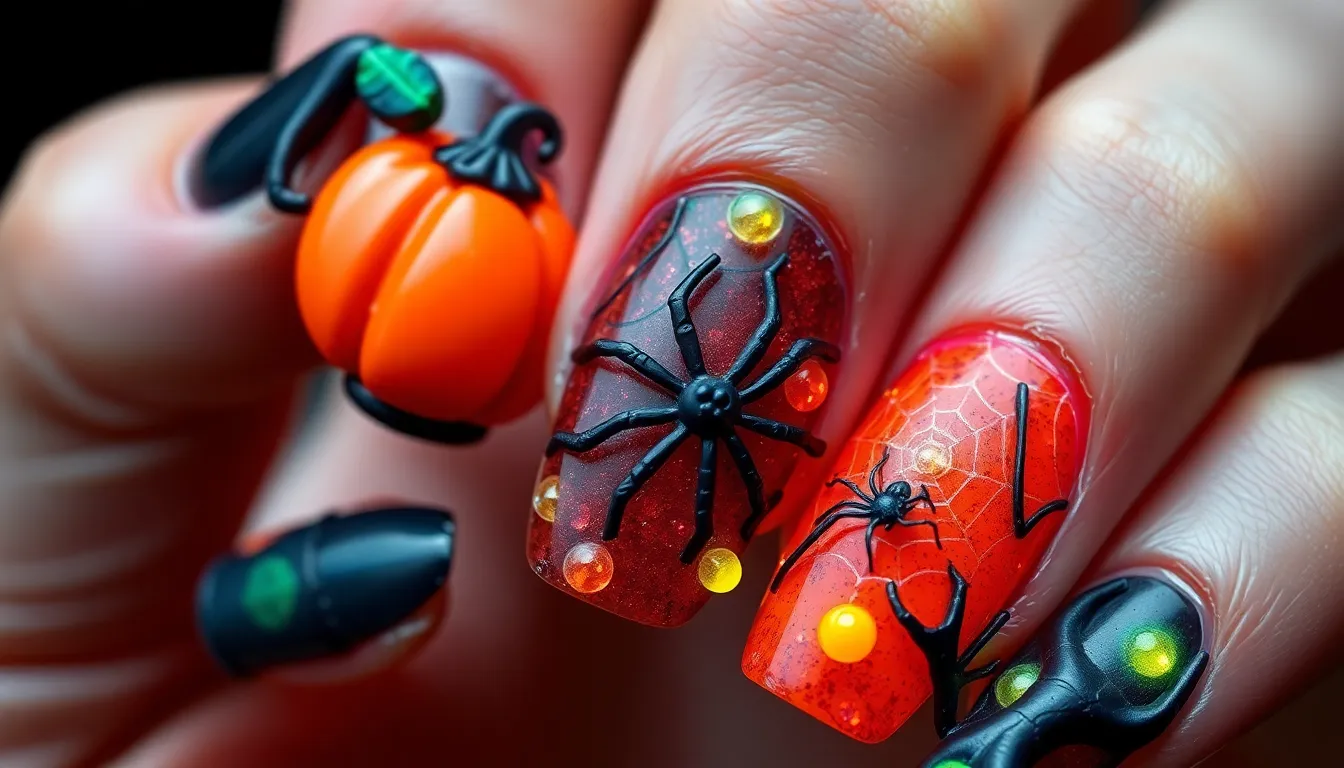 50+ Spooky Nail Designs Ideas for Halloween That'll Make You the Queen of Scary 10 50+ Spooky Nail Designs Ideas for Halloween That'll Make You the Queen of Scary 9