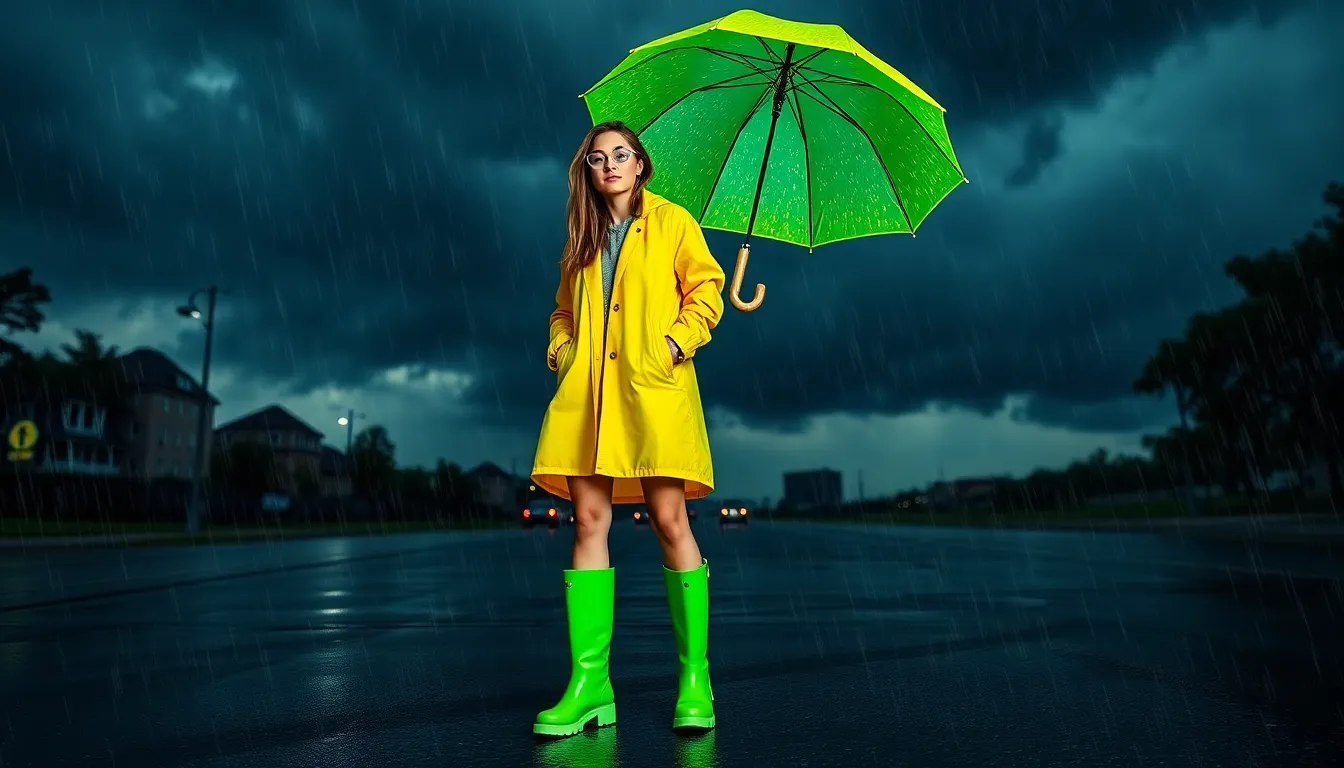 15 Chic Summer Rainy Day Outfit Ideas for Effortless Street Style 10 15 Chic Summer Rainy Day Outfit Ideas for Effortless Street Style 9