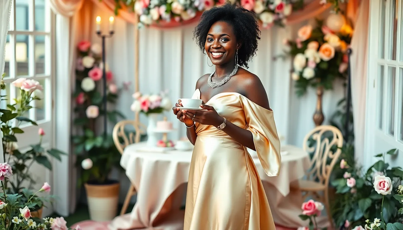 25 Stunning Tea Party Outfits for Black Women That Turn Heads 10 25 Stunning Tea Party Outfits for Black Women That Turn Heads 9