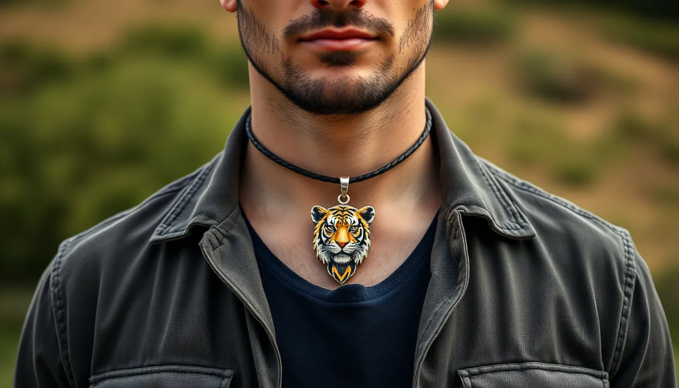 Tiger Nail Pendant Designs for Men: Bold Symbols of Strength & Style 9