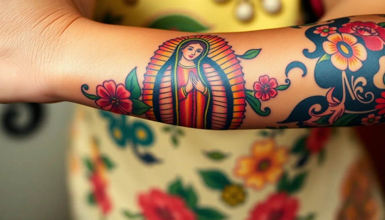 50+ Stunning Virgen de Guadalupe Tattoo Ideas for Women (2025 Designs) 10 50+ Stunning Virgen de Guadalupe Tattoo Ideas for Women (2025 Designs) 9