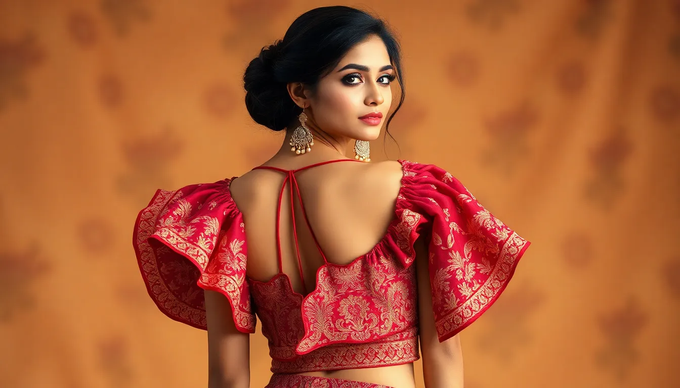 50+ Latest Back Neck Designs for Blouses That'll Make You Stand Out in 2025 11