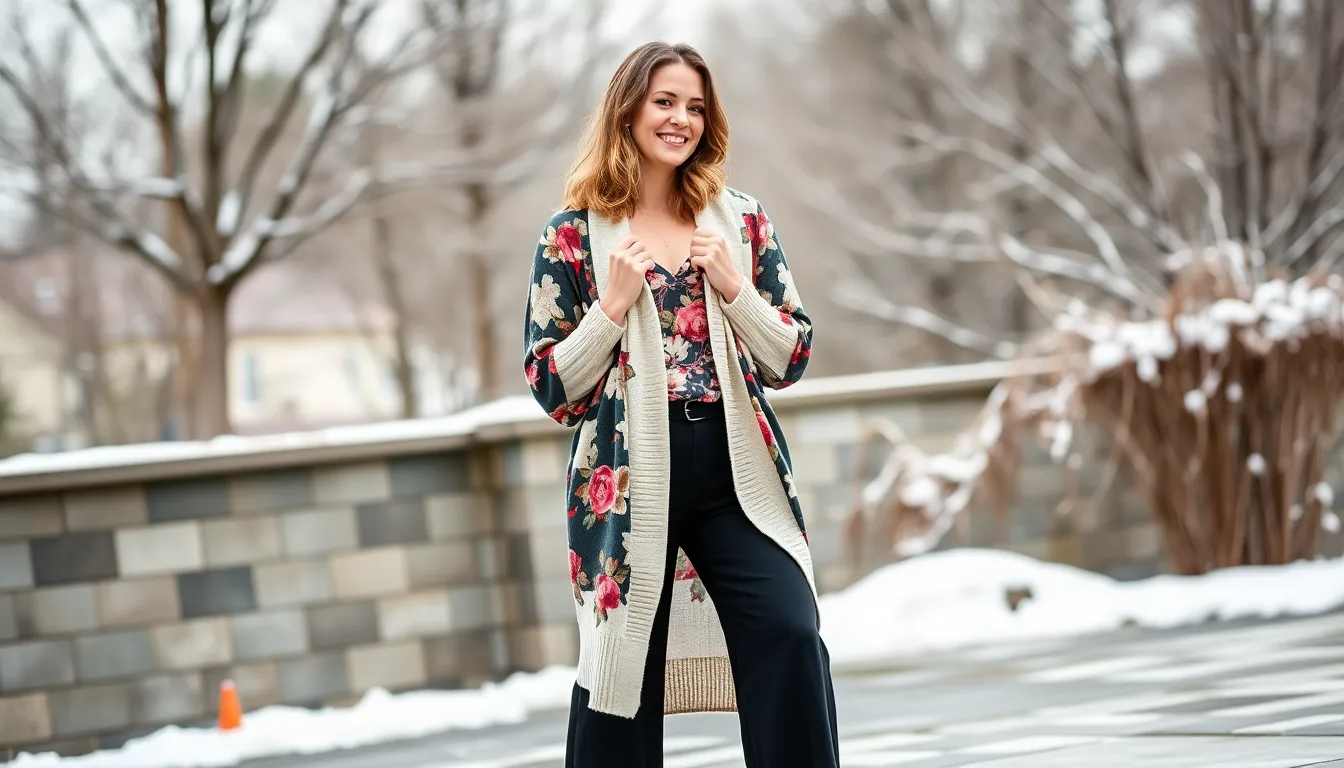 15 Chic Black Wide Leg Pants Outfit Winter Ideas That'll Keep You Warm & Stylish 11