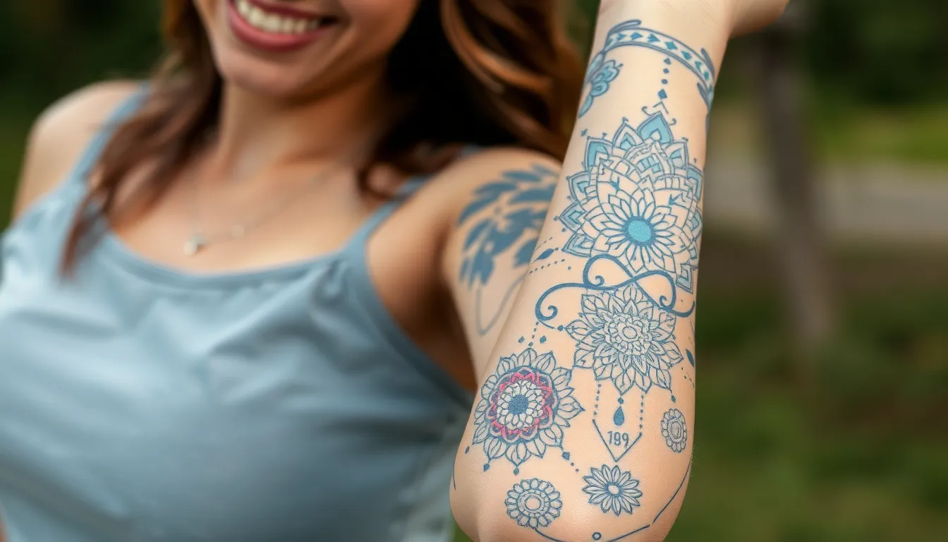 50+ Beautiful Family Sleeve Tattoo Ideas for Women (2025 Inspiration Guide) 11