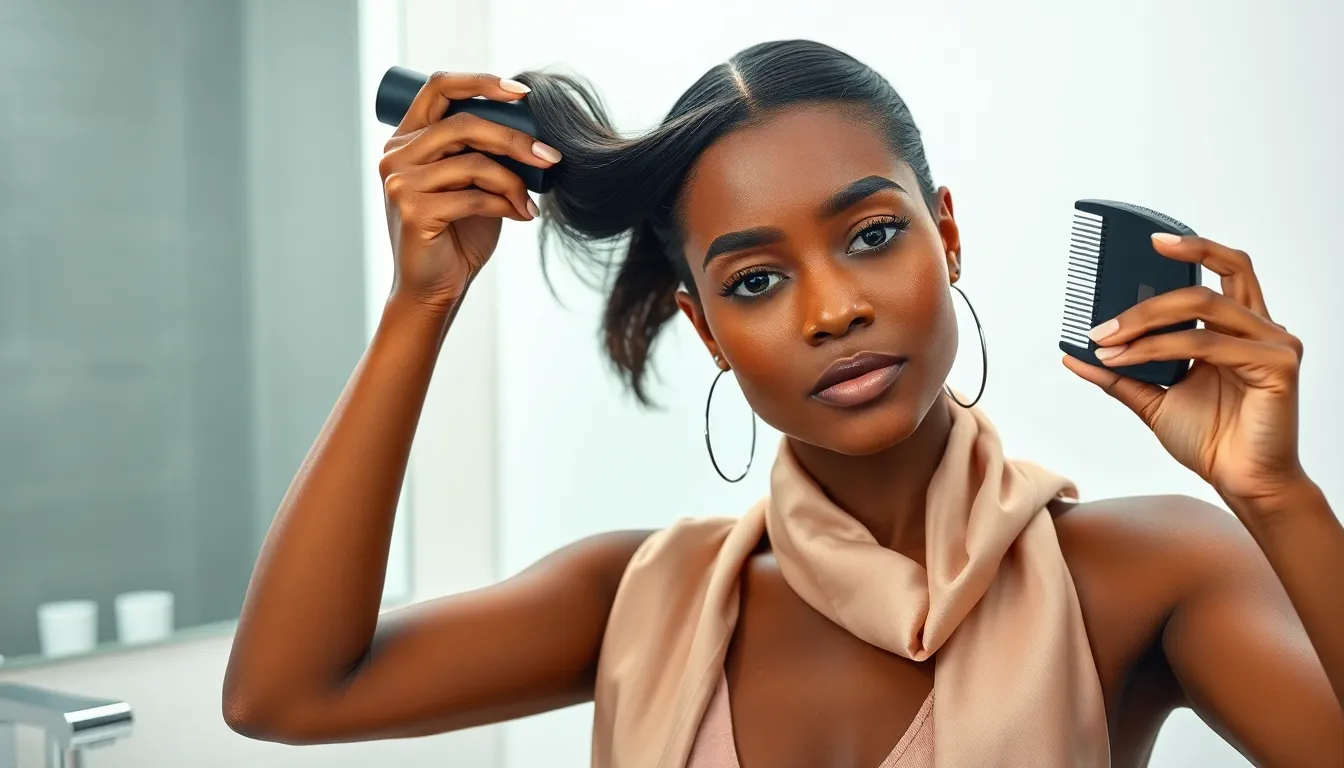 25 Stunning Gel Hairstyles for Black Women That Last All Day 12 25 Stunning Gel Hairstyles for Black Women That Last All Day 11