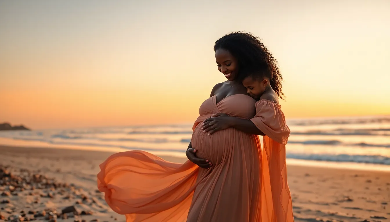 25 Stunning Maternity Photo Shoot Ideas for Black Women: Cultural & Creative 11
