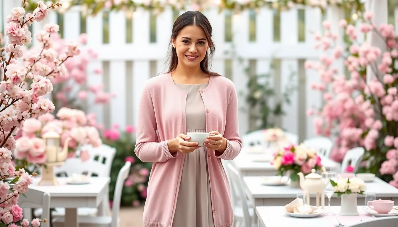 Pink Tea Party Outfits for Women: 15 Elegant Looks That Turn Heads 11