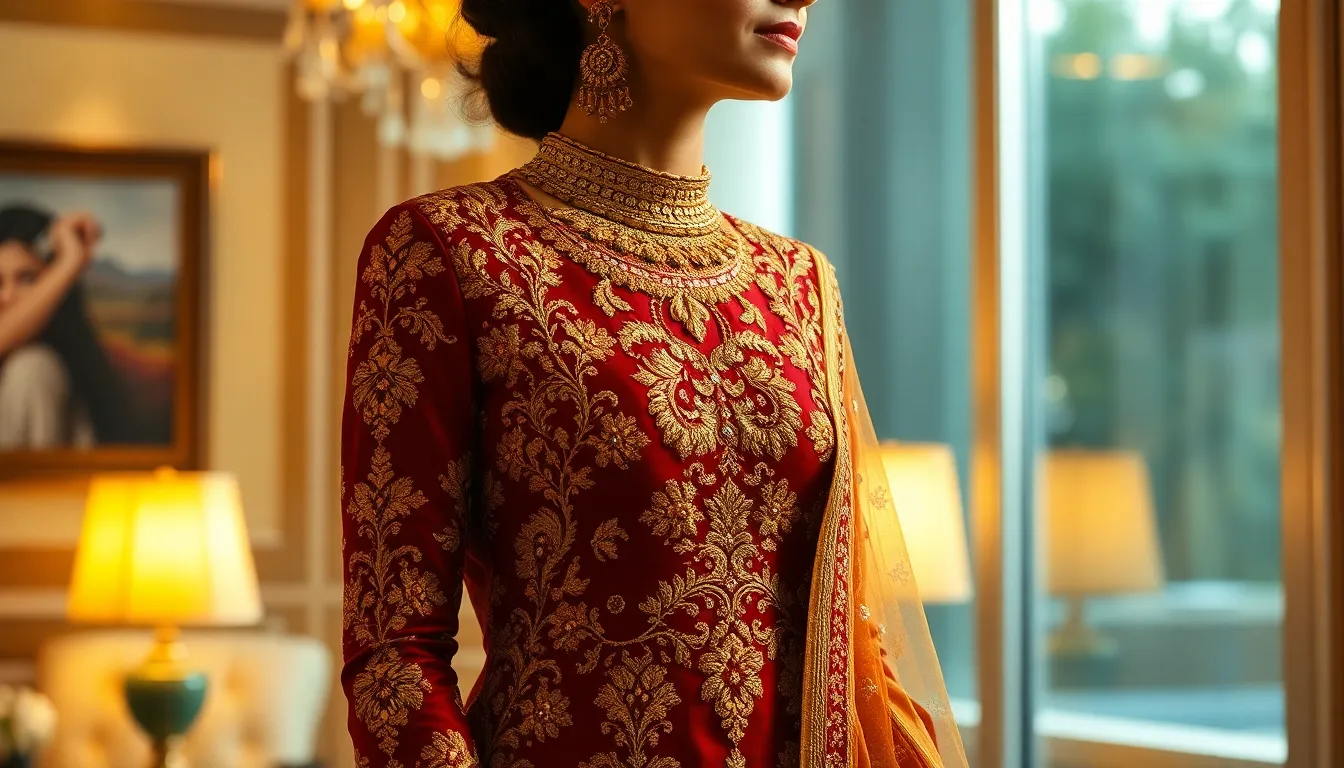 15 Stunning Indian Style Party Wear Suit Designs for Every Celebration 11