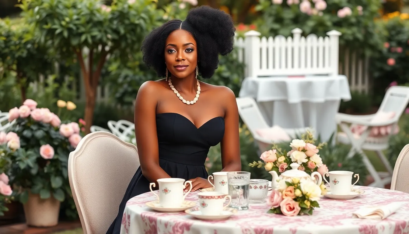 25 Stunning Tea Party Outfits for Black Women That Turn Heads 12 25 Stunning Tea Party Outfits for Black Women That Turn Heads 11