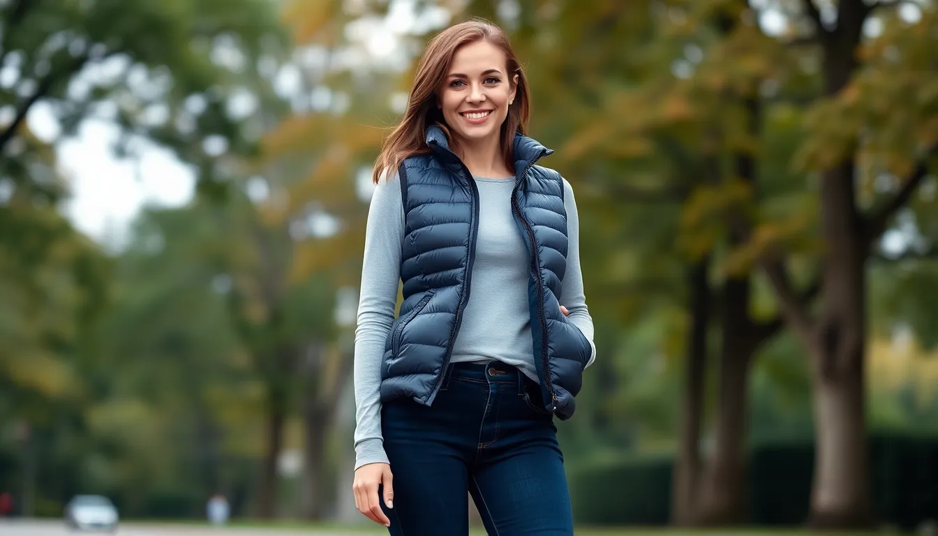 25 Stylish Vest and Jeans Outfits for Women That Look Effortlessly Chic 11