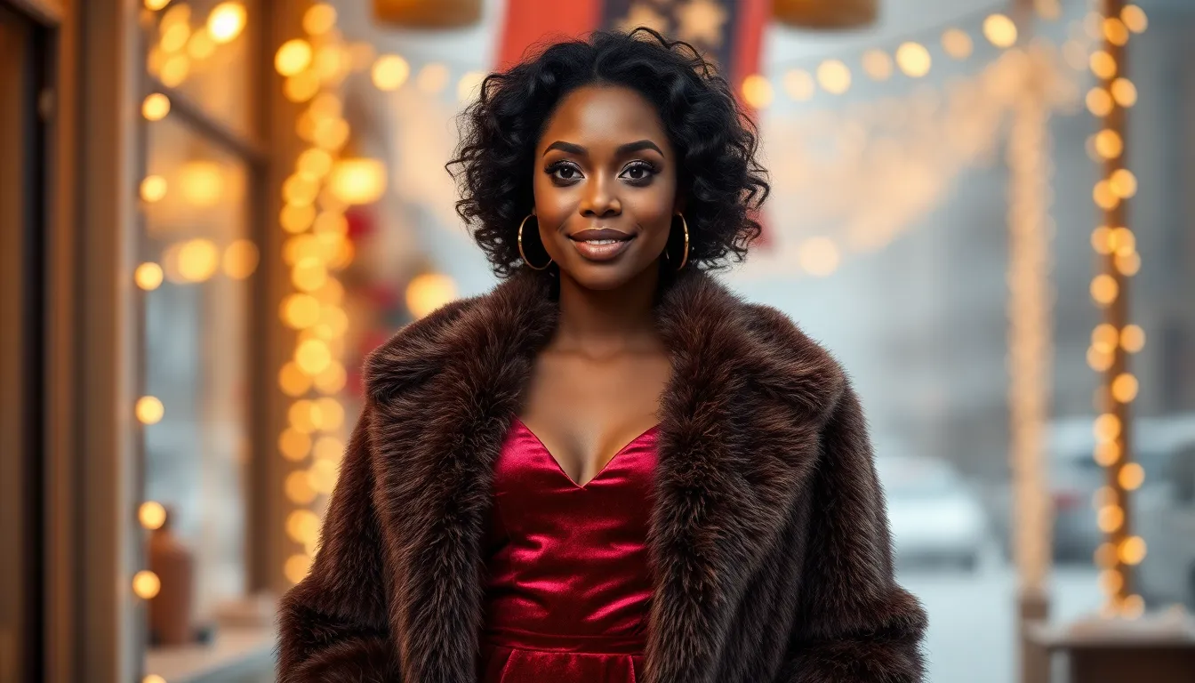 25 Winter Date Night Outfits for Black Women That Are Warm & Stunning 12 25 Winter Date Night Outfits for Black Women That Are Warm & Stunning 11