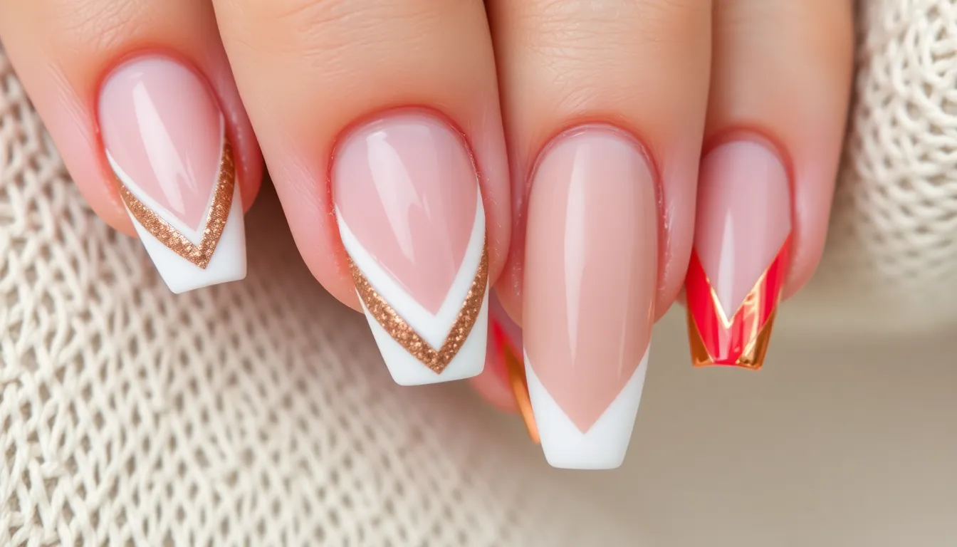 50+ Stunning Acrylic Nail Designs French Tip Ideas That'll Make You Ditch Basic Manis 13