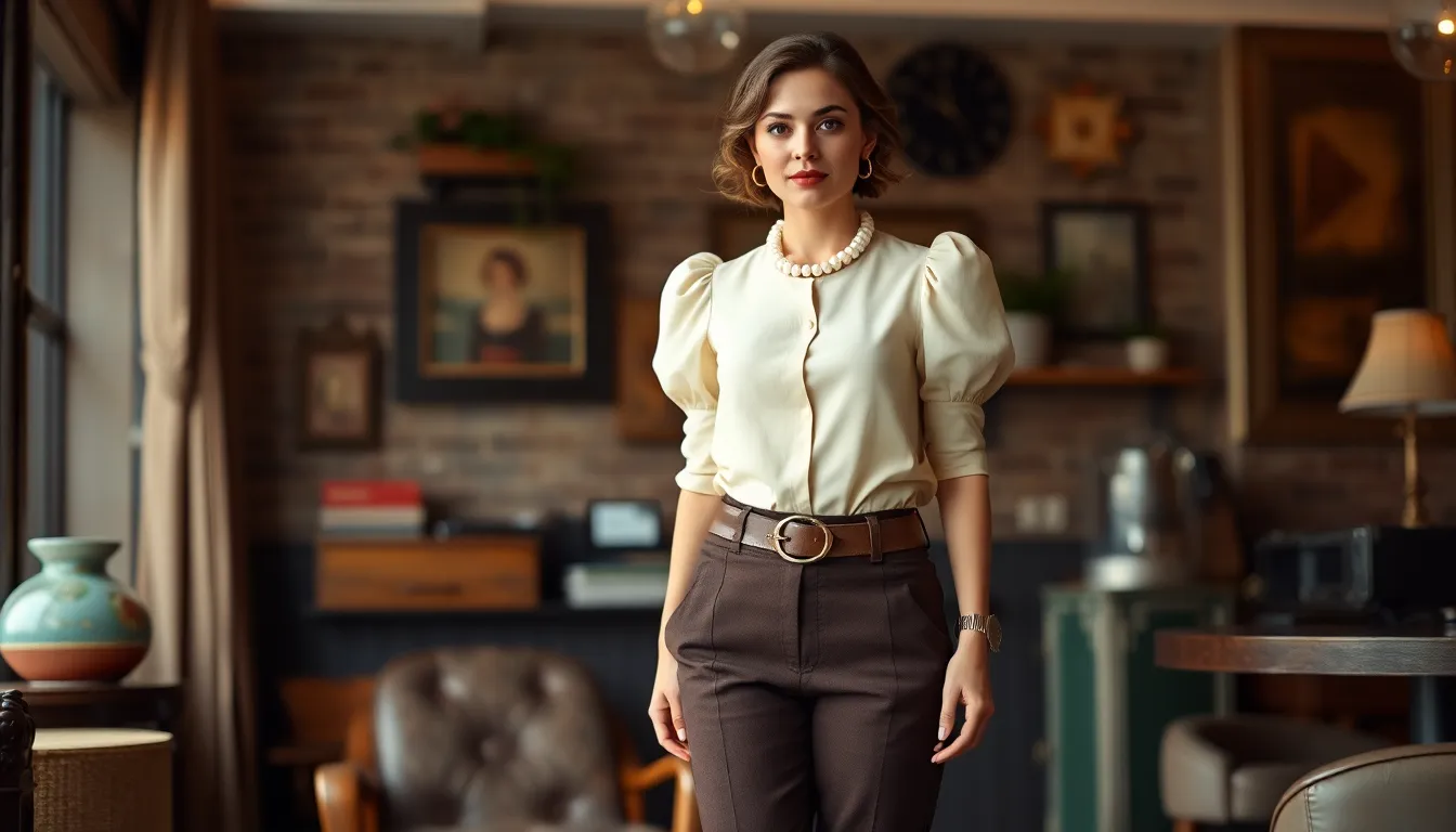 50+ Dark Brown Pants Outfit Ideas for Women: From Office to Weekend Style 13
