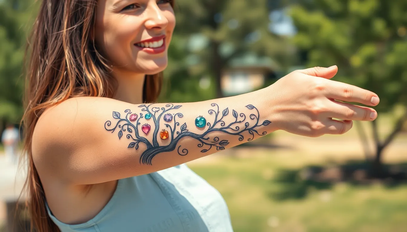 50 Unique Family Tattoo Ideas for Women: Creative Designs Beyond Basic Names 14 50 Unique Family Tattoo Ideas for Women: Creative Designs Beyond Basic Names 13