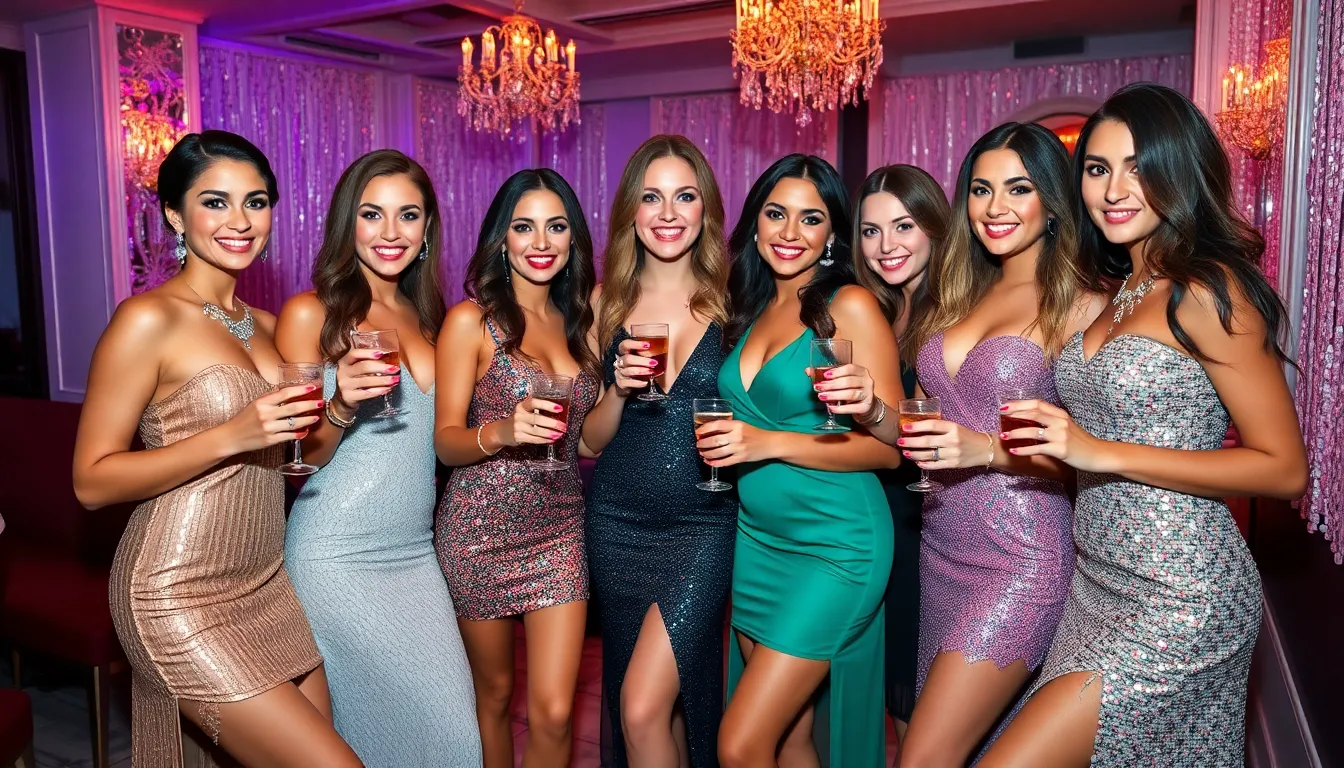 25 Glitz and Glam Bachelorette Party Outfit Ideas That Will Make You Shine 13